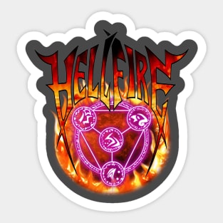 Hellfire magic Sticker